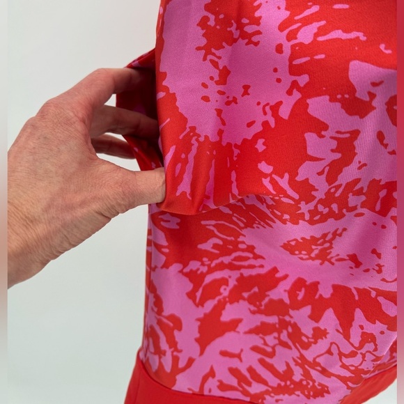 Diane von Furstenberg Payne Printed Silk Dress - Red / Pink - Size 4 - Picture 8 of 10